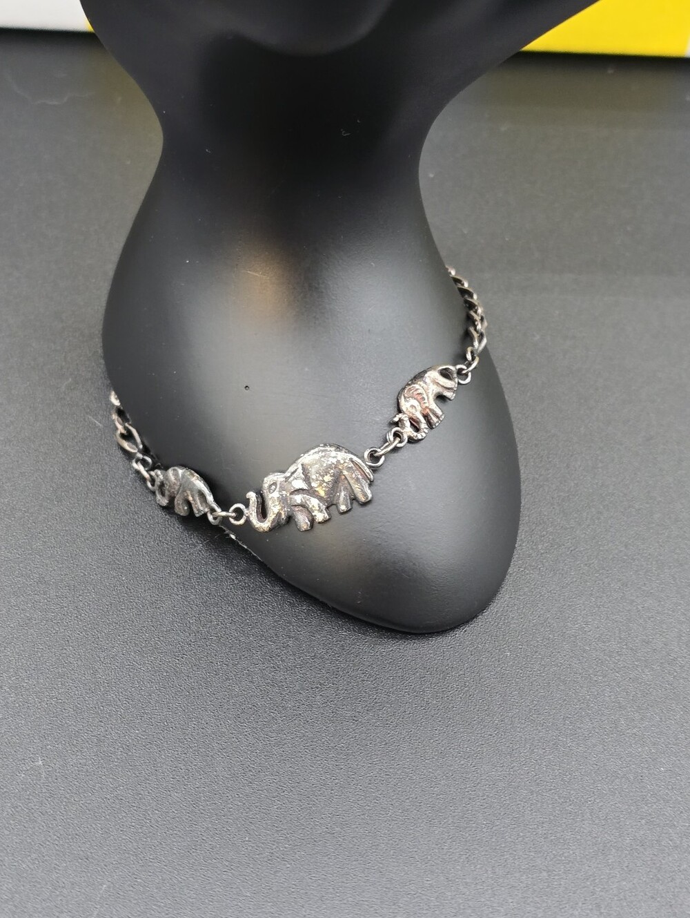 Sterling Silver Elephant Link Bracelet #0001